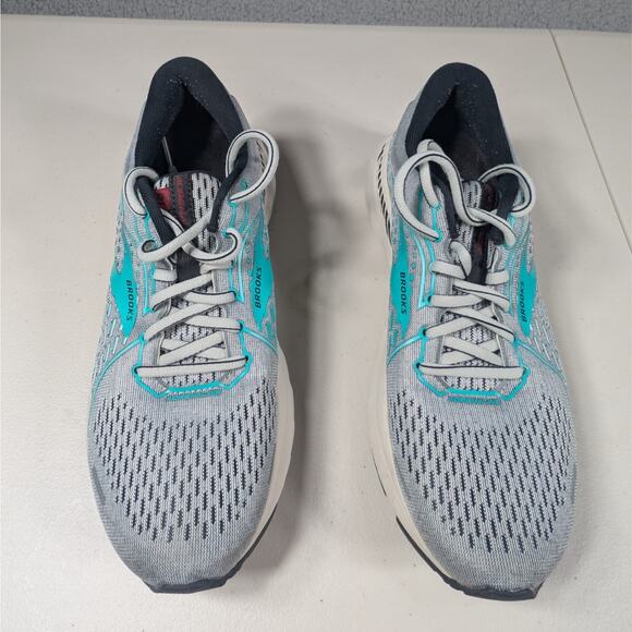 Brooks Adrenaline Shoes Women’s Size 8 Blue Gray Aqua Walking Running - Picture 2 of 9